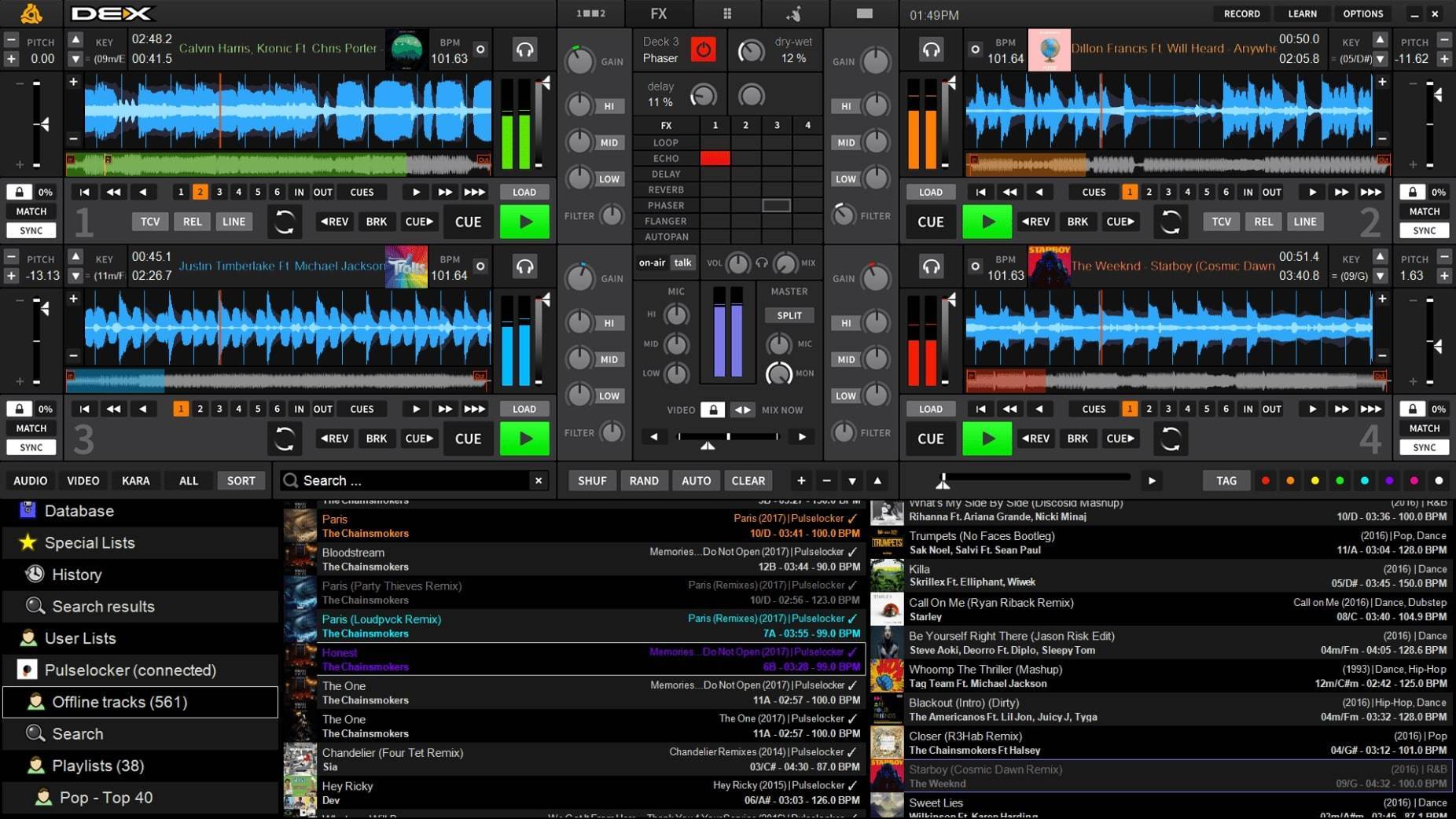 PCDJ DEX Pro for Mac v3.20.5.1 DJ打碟混音-下载否