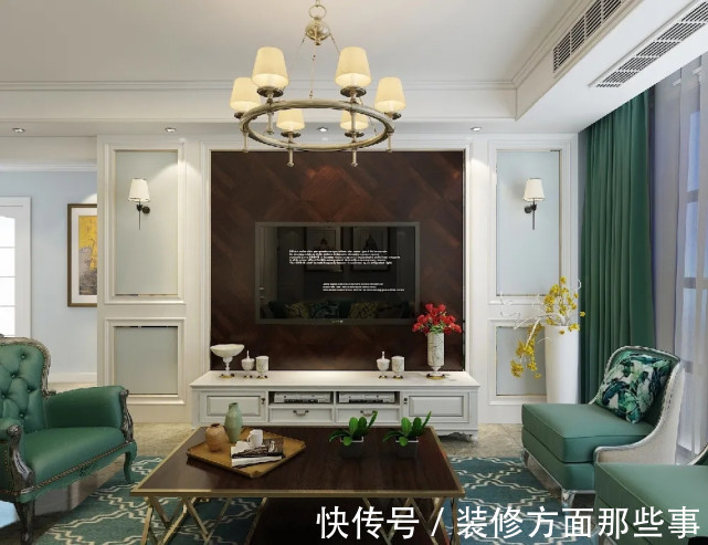 空间|130平美式复古和法式情怀让空间充满浪漫优雅的氛围