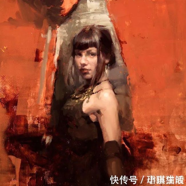 油画#艺术家杰里米·曼恩的油画,颜色既生动又大气!