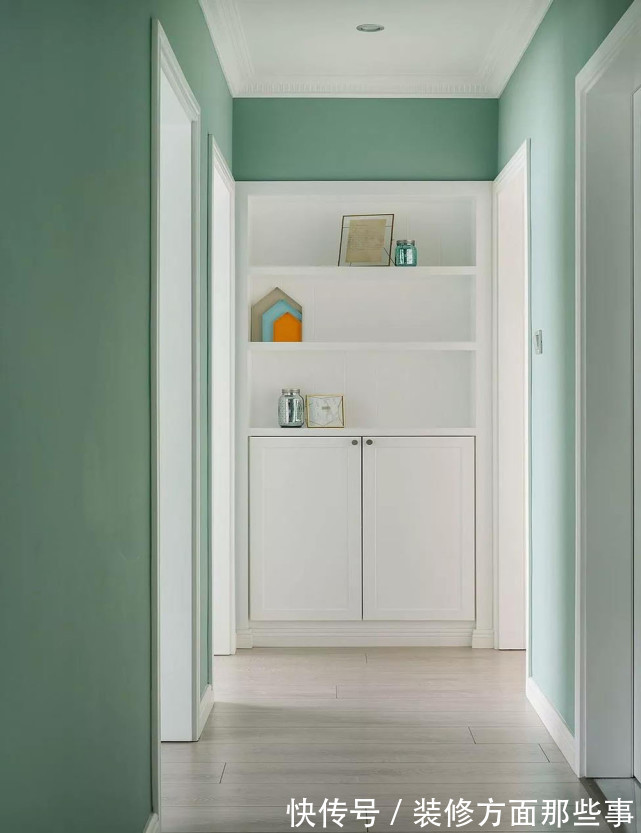 装修|103平幸福的三口之家,用马卡龙色系墙漆搭配清新家居