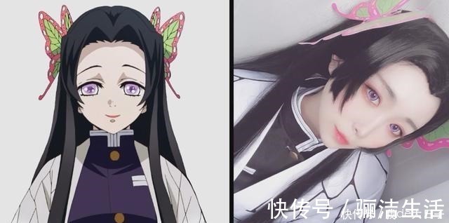 coser|鬼灭之刃COS粉碎次元壁伊之助被神还原，蝴蝶忍、香奈乎美如画