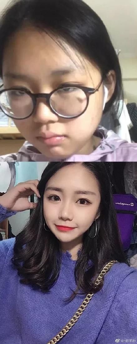 换头术|化妆可以厉害到什么地步女生化妆前后的差别,就像整容了一样