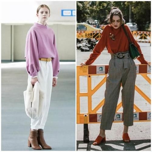 穿卫衣时一定要这样搭，配阔腿裤“显高显瘦”，时髦精最爱