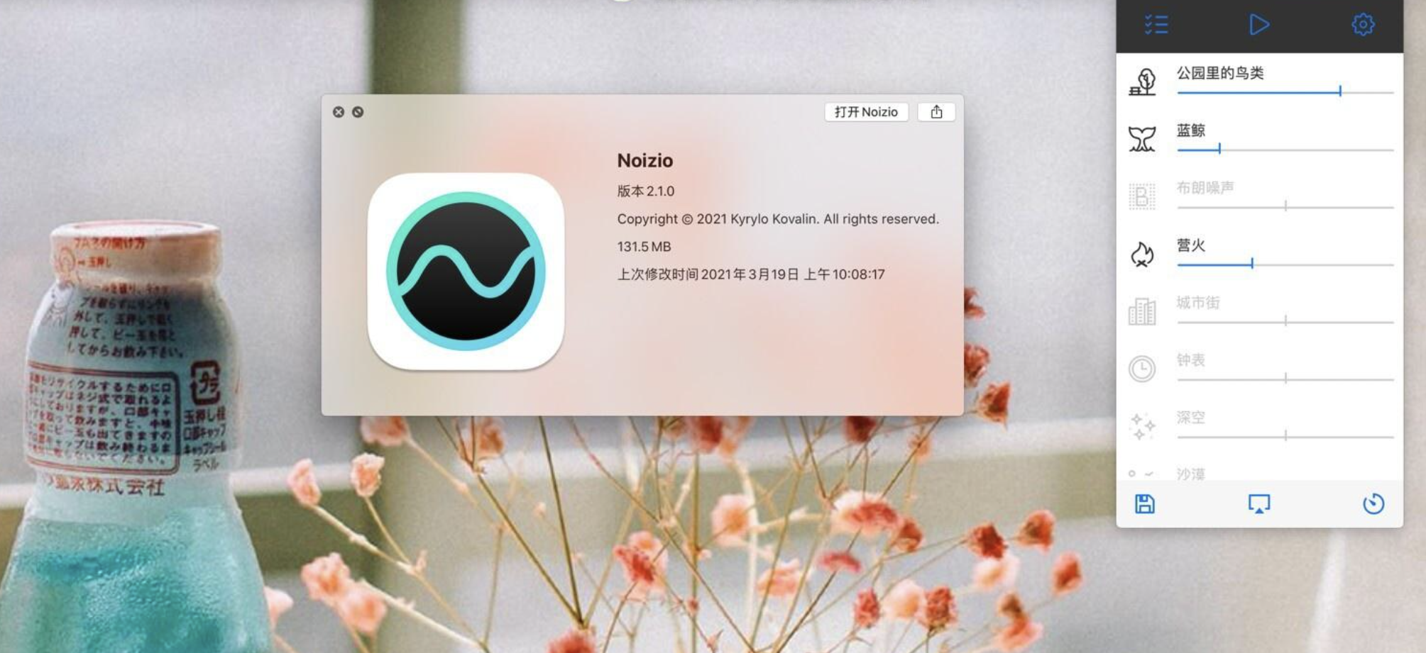 Noizio for Mac v2.1.0 MAS 环境白噪音模拟-无忧下载