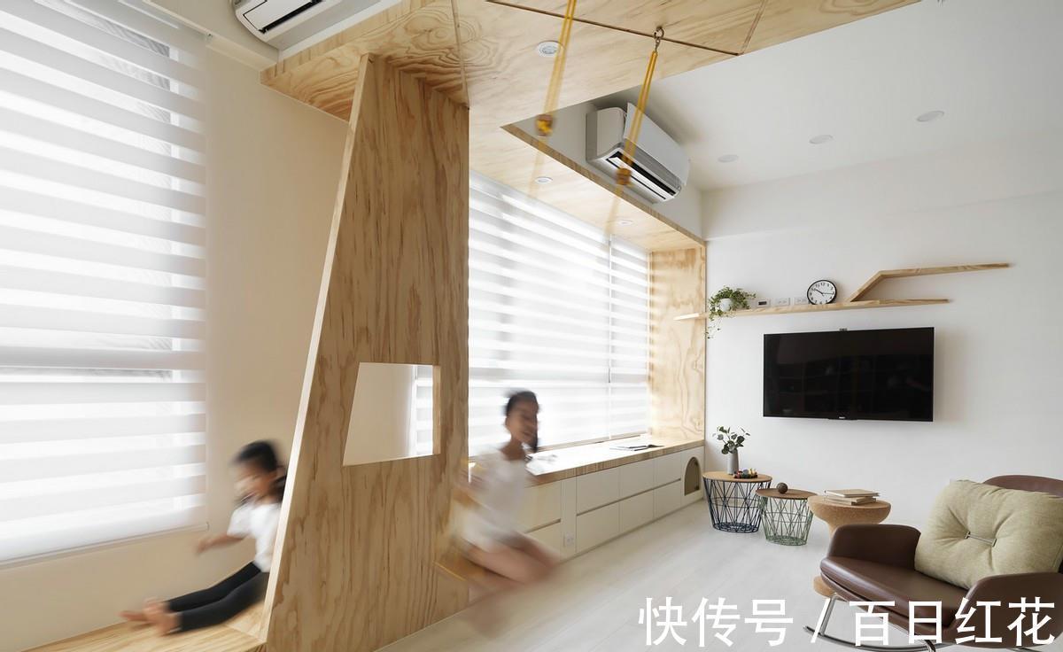 地台|客厅打地台屡试不爽，上方休闲下方储物柜，加高30公分餐桌都省了
