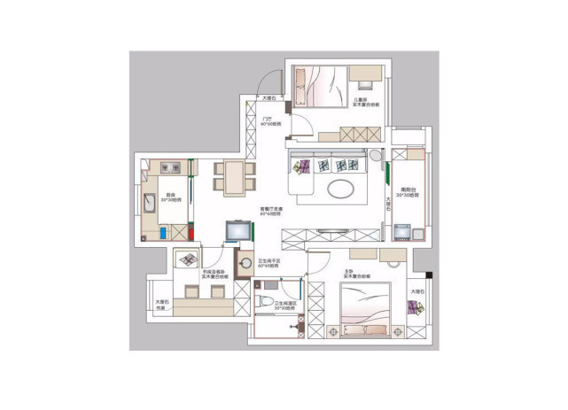 收纳|98平北欧风三居室舒适又温馨,通顶的鞋柜收纳力强