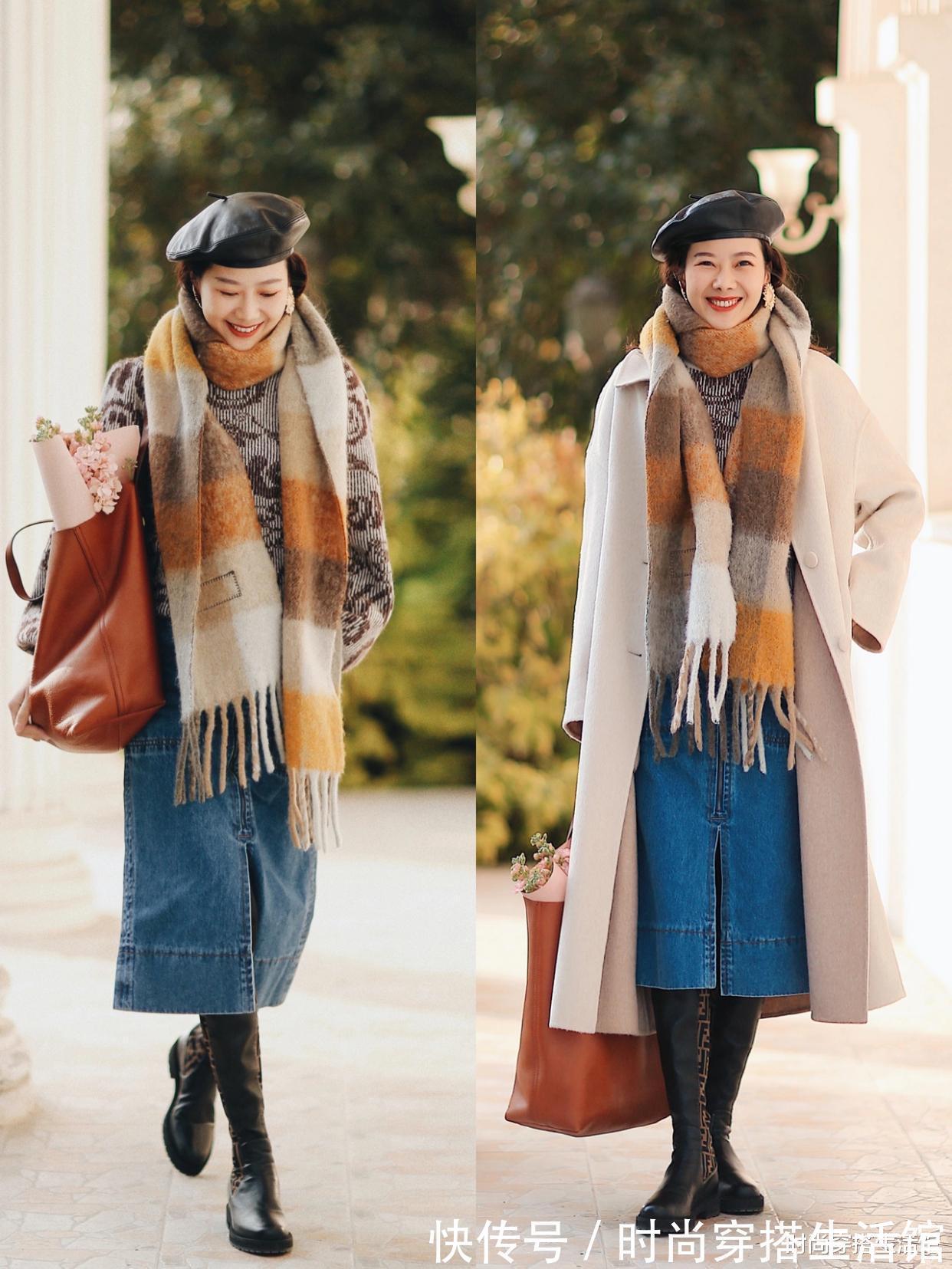 tips|降温了,这才是真正适合小个子的冬季穿搭,显高又显瘦,你买了吗