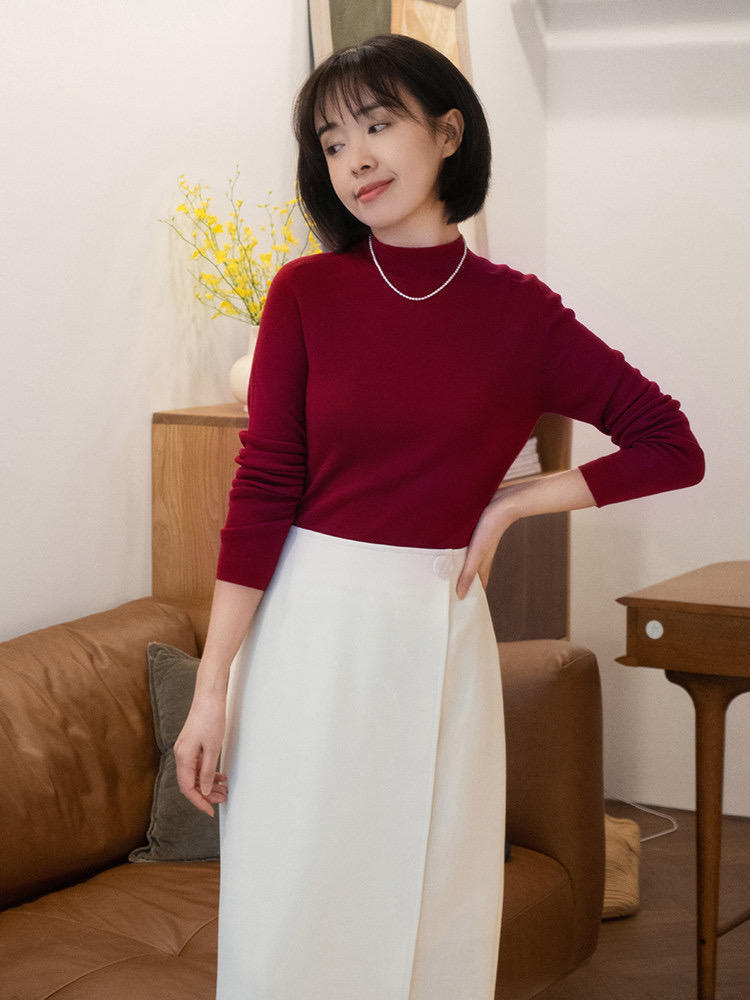 搭配|女人年过40更要注重保暖,来试试这些高领衫搭配,保暖时髦显气质