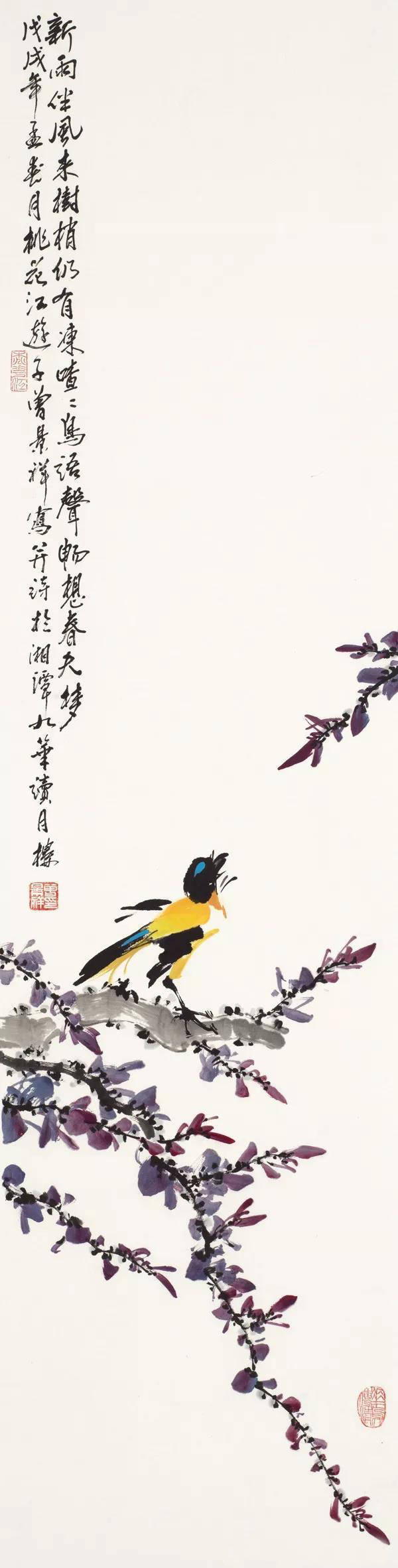 湘潭师范学院!翰墨丹青展风采——画家曾景祥花鸟画作品欣赏