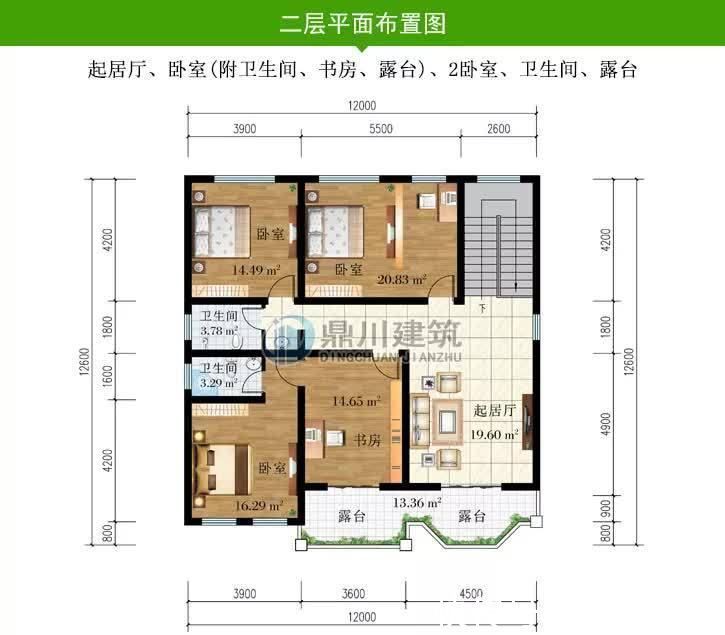 卧室|占地150平方到180平方,9套自建别墅图纸,农村建房不愁