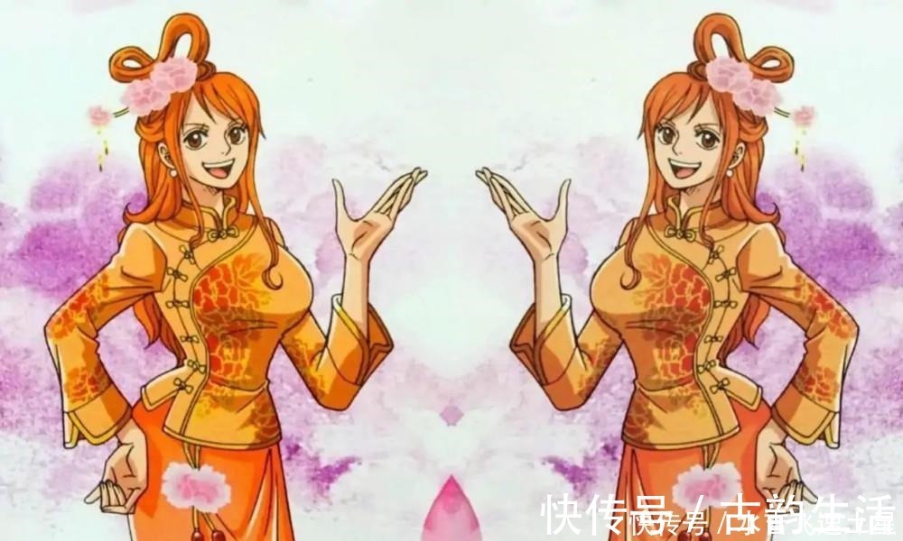 海贼王|海贼王角色中国风,路飞穿龙袍很霸气,最好看的还是娜美和罗宾!