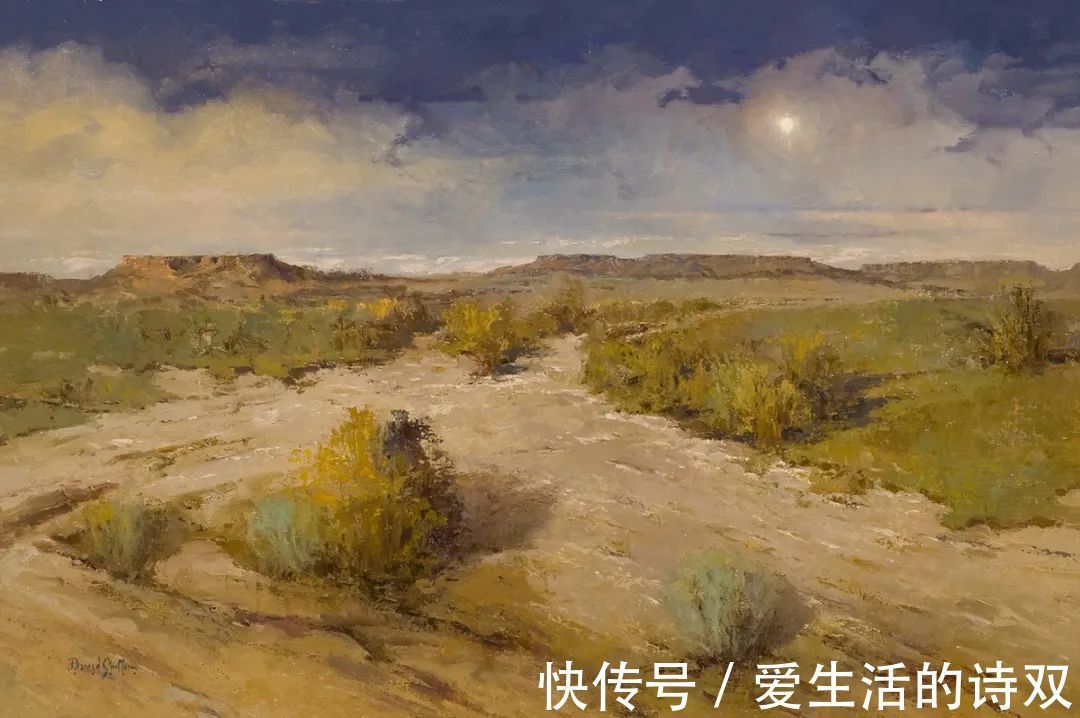 卢伯克$大卫·格里芬的风景油画高清图,放大看,更迷人