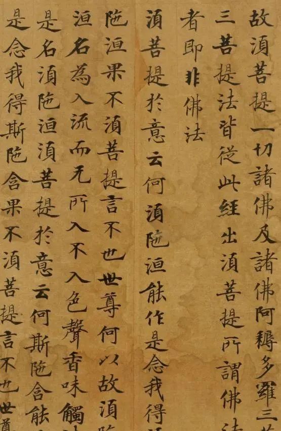 金刚经!武则天下旨写的小楷,在地底埋了700多年,这字比《灵飞经》好看