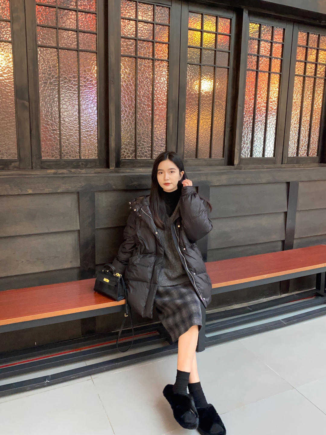 深色系|冬天一定要码住毛呢半裙!温婉优雅又能修饰身材,上身效果贼美