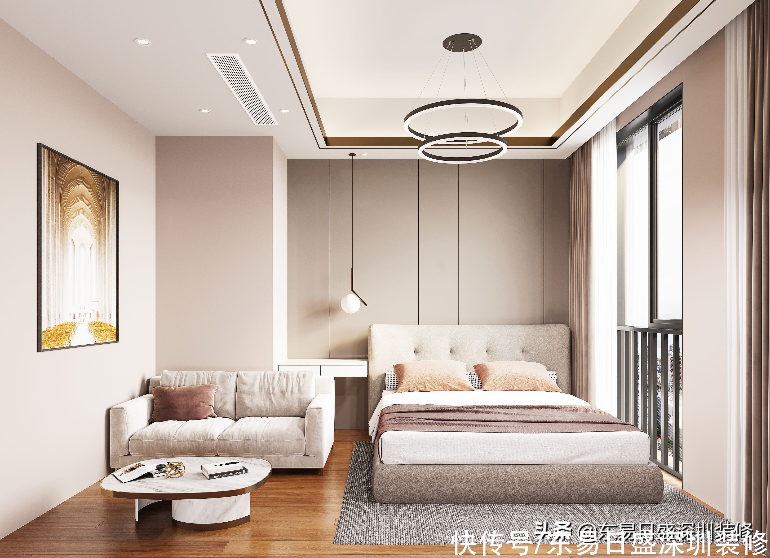深圳|深圳装修：107㎡锦芦花园现代轻奢，20万装高级感十足