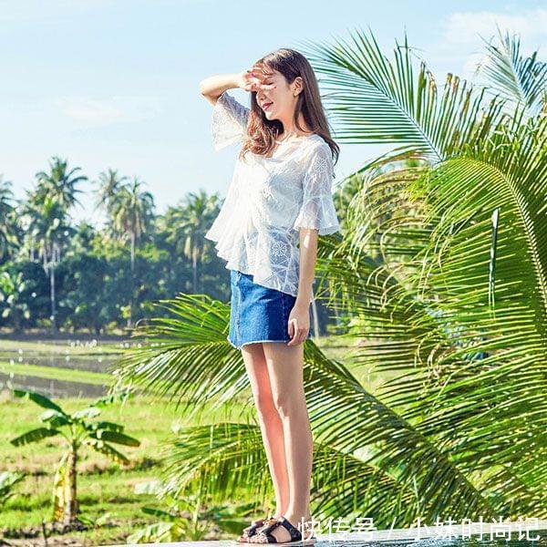 潮裤|夏季遮肉潮搭,气质上衣+显瘦潮裤,时髦减龄有气质