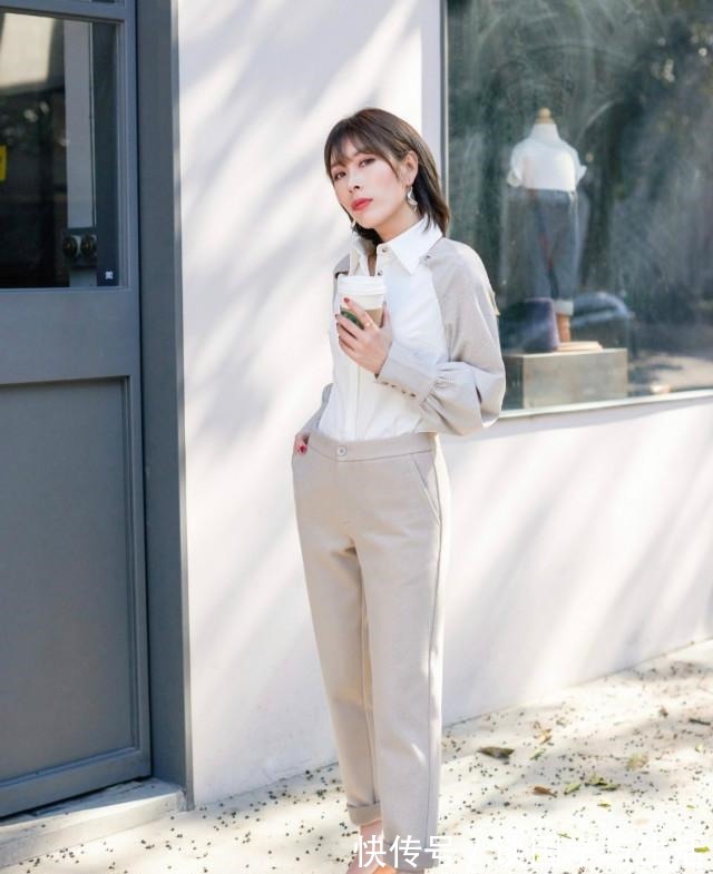 利落 初秋火了一种穿法叫“衬衫+九分裤”,不仅显瘦显高,还利落高级!