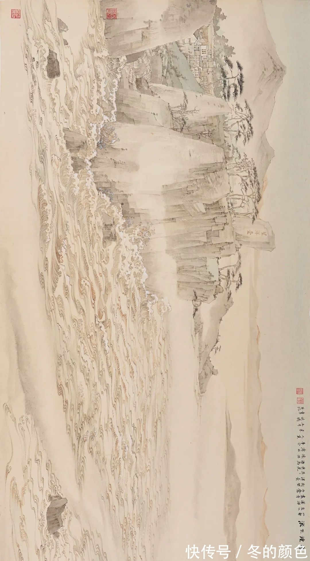 中国画!张秋桔|一段烟云