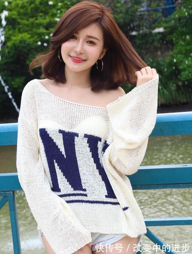 宽松 宽松针织衫清凉舒适,简约又有型,字母的印花设计增添几分时尚感!