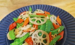 健康菜谱,荷兰豆炒藕片,简单美味营养,吃不够,超下饭