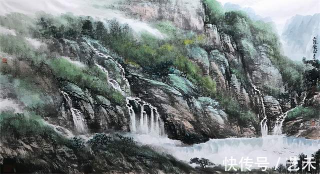 许文杰#北派山水画家许文杰作品欣赏