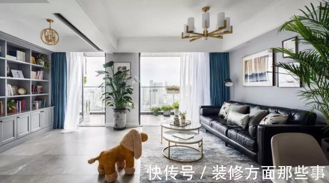 业主|110平在蓝白色调中融入轻奢质感,将轻奢极简演绎到极致!