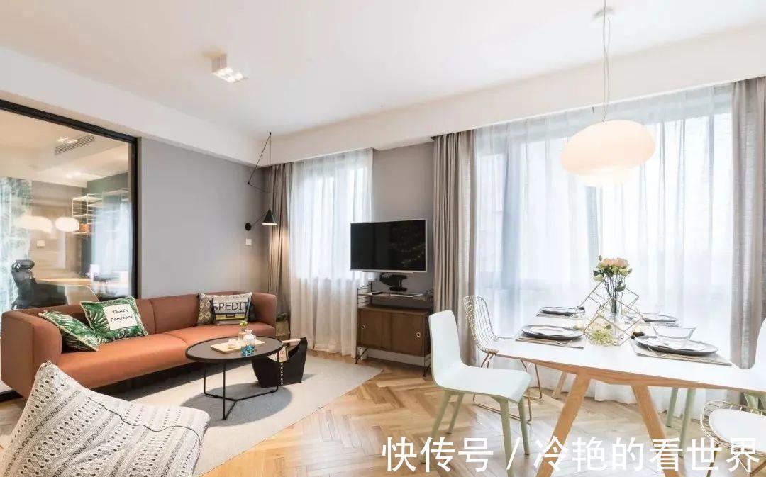 色调|89㎡北欧风小户型,低调灰+白色+原木色设计,打造温馨小家