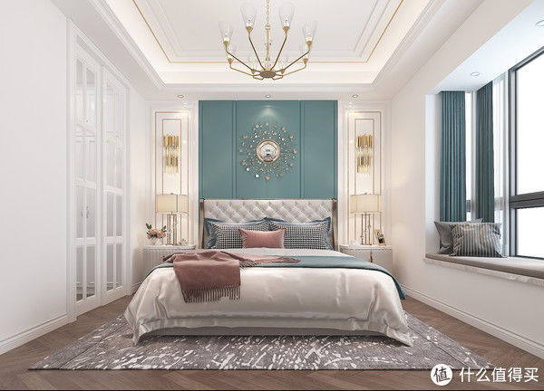 轻奢风|162㎡美式轻奢风装修设计，温馨感十足，还很前卫，客厅感觉很惊艳