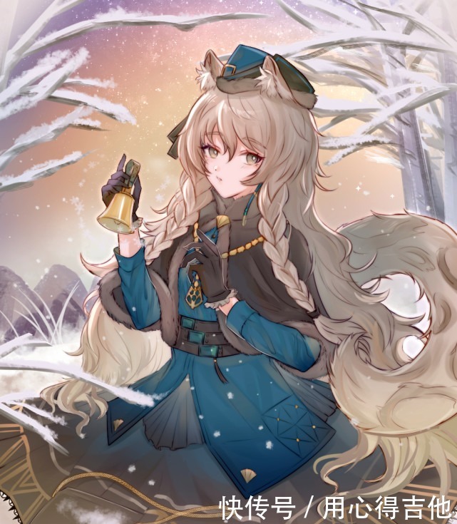 二次元|二次元美图,明日方舟初冬的雪并不冷