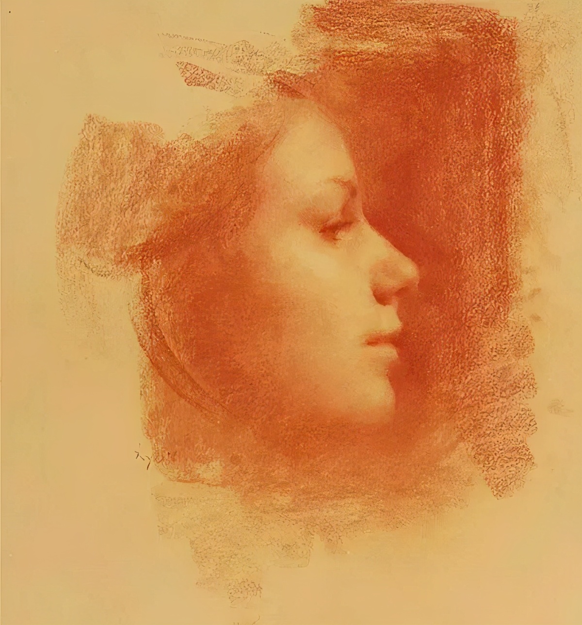 油画作品|好久没见过这么准的造型了,她的用色也超扎实!