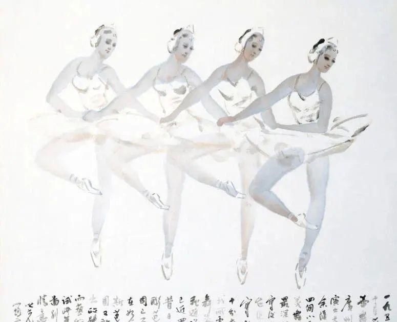 先生#杨之光先生是用笔墨直接写出的人物画,更加追求朦胧的动态美