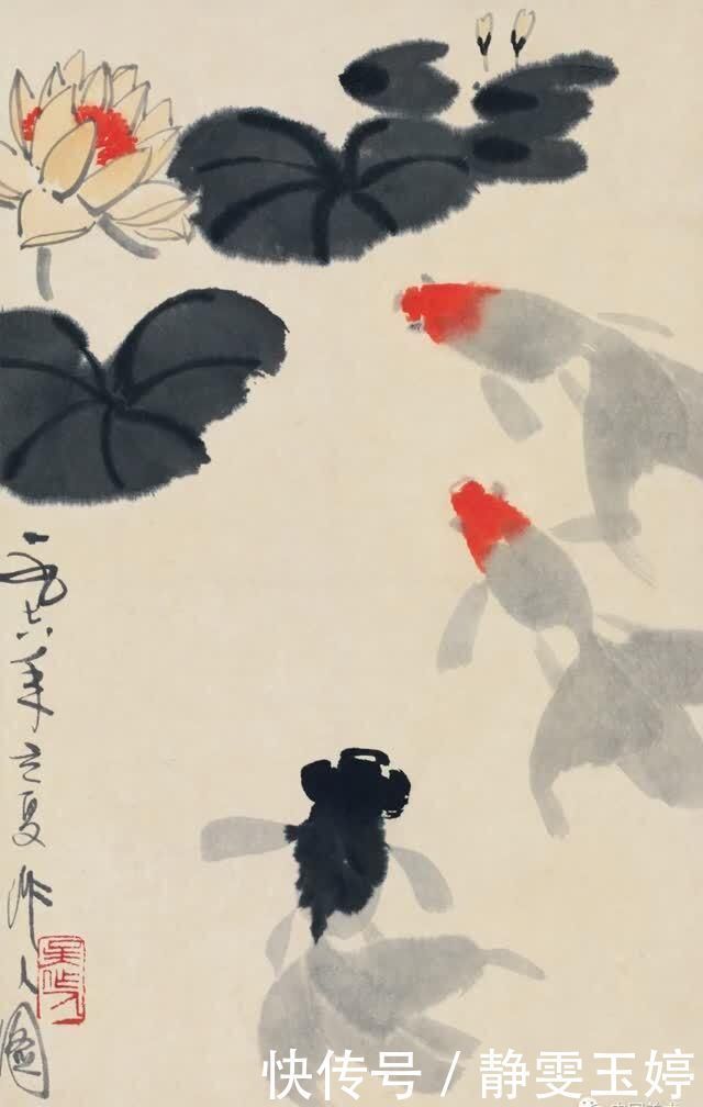 画家|吴作人教你画金鱼风格是画家自己的面貌,既不故弄虚玄,也不套袭仿效