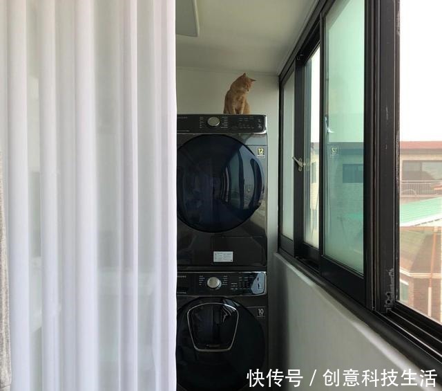 烘干机|她家66㎡，一进门就是3平阳台，厨房巴掌大！入住后太幸福了！