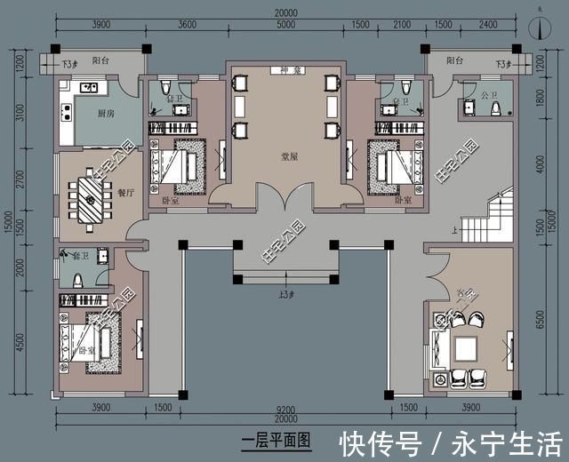 建筑|农村建房没有堂屋，那还怎么住人8套带堂屋户型30万就能盖