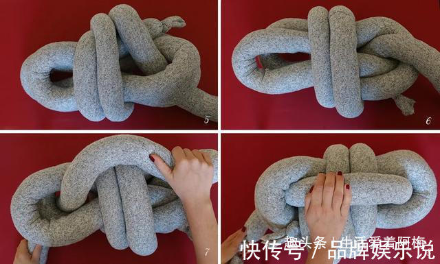 旧衣服做成的粗线编织，家居用品不用买了，手工布艺附教程