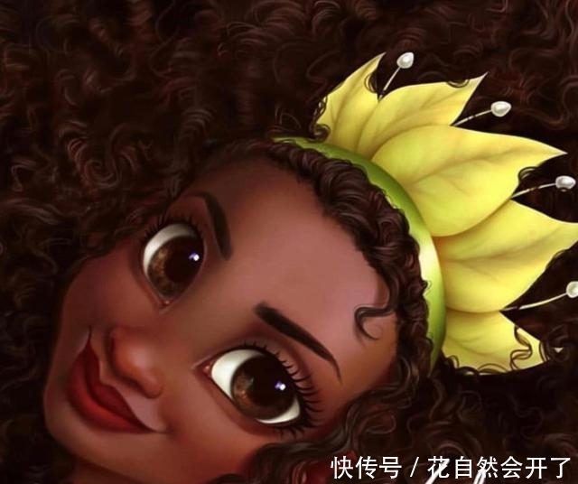 当迪士尼公主发量变多,爱丽儿红发太亮眼,艾莎女王让人羡慕