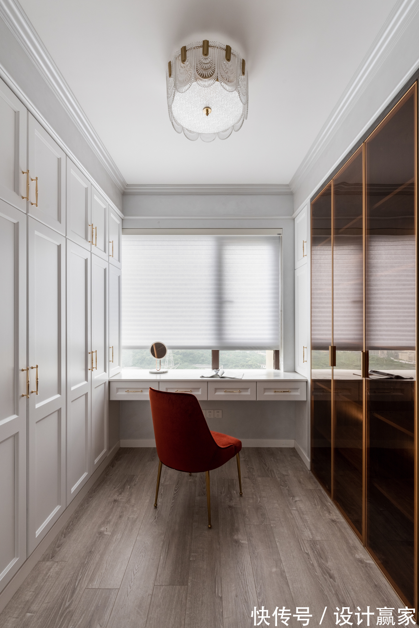 浅灰色|101㎡美式奢华,质感的空间,浪漫的家,邻居看过直夸好