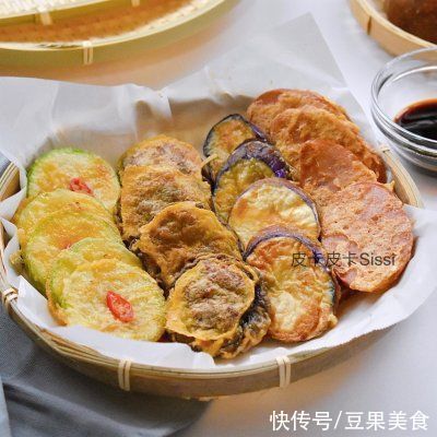 火腿饼|丰富餐桌味：韩国香菇饼、西葫芦饼、茄子饼、火腿饼