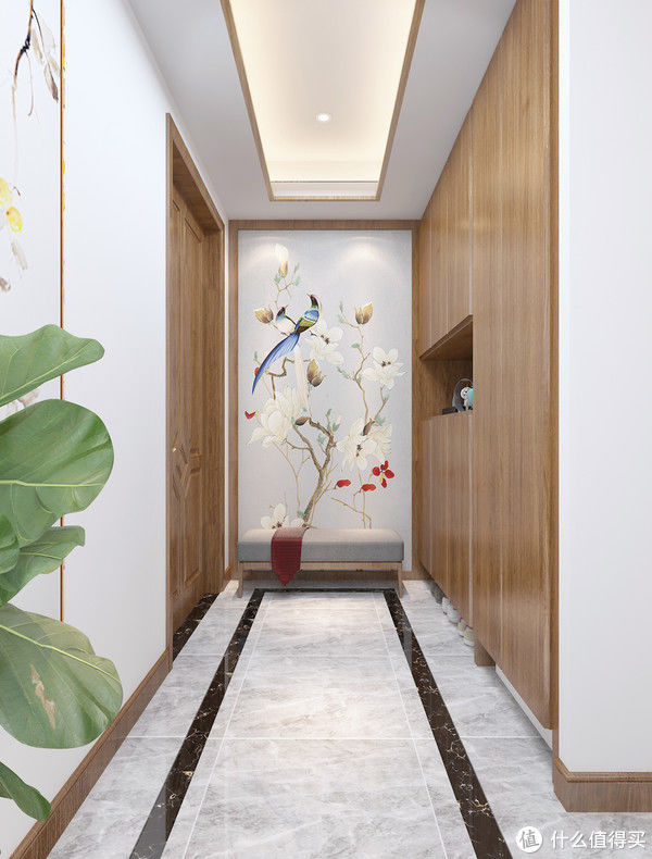 中式风格|横厅户型真的很舒服，看它的客厅就知道了，采光效果很好，有格调