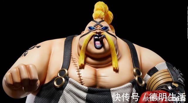 |海贼王三灾联合手办,奎因动作搞笑,杰克的象牙纹路抢镜