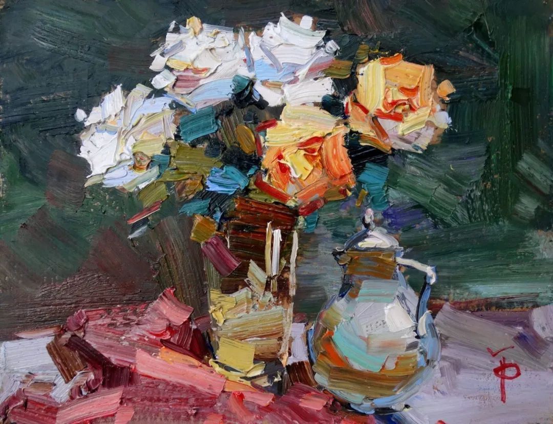 露台&不起眼的房子、简单的露台、普通的小路 他都画得如此出彩!