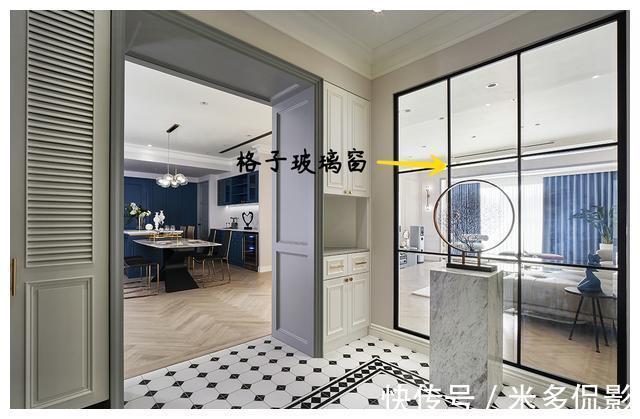 轻奢|250㎡美式轻奢大平层，独立玄关比客厅还好看，全屋简洁又显品味！