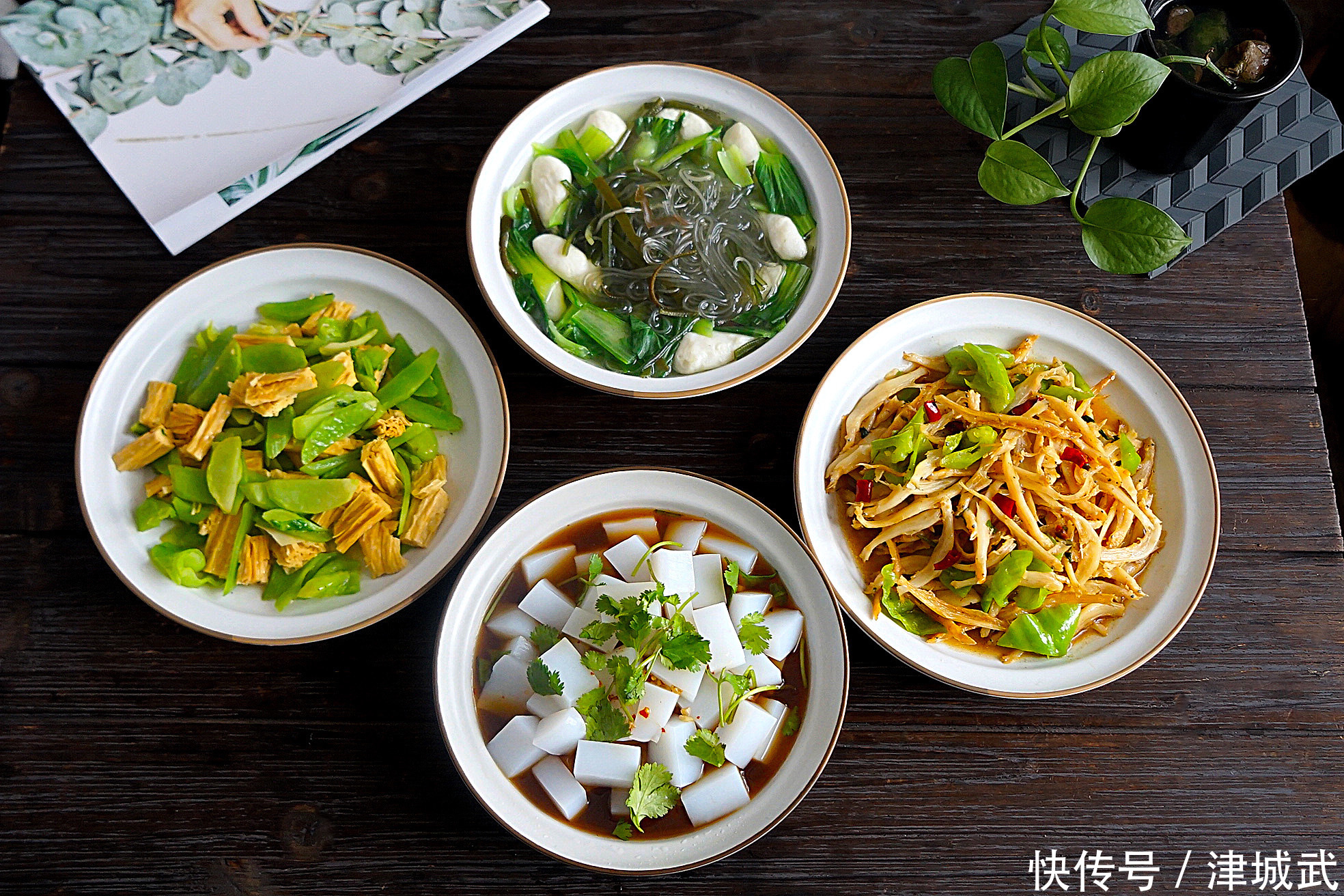 表妹做的午餐在全网火了，清淡美味，网友：比大鱼大肉更有食欲