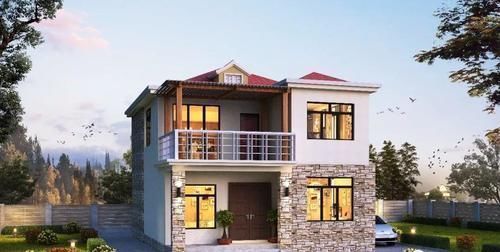 区别|两套面宽8米的农村二层别墅,一套3室一厅,一套5室1厅,区别在哪