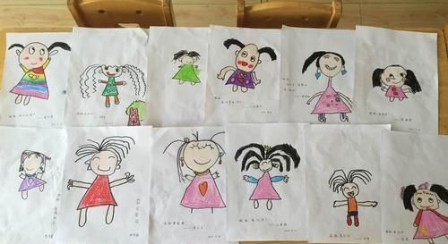 幼儿园老师留作业，让孩子画妈妈，看到孩子的作业后，老师笑出声