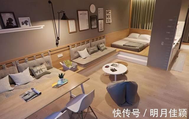 收纳|她的47㎡小家：L型卡座连接客餐厅、卧室，还有衣帽间，真舒心！