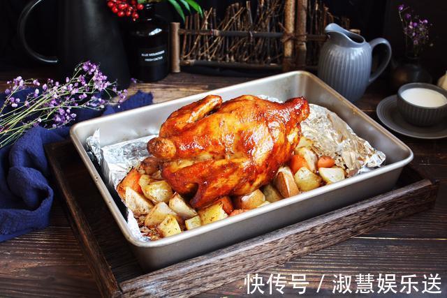 雪梨|清甜雪梨烤奥尔良黑椒童子鸡,步骤超细,照着做基本零失败