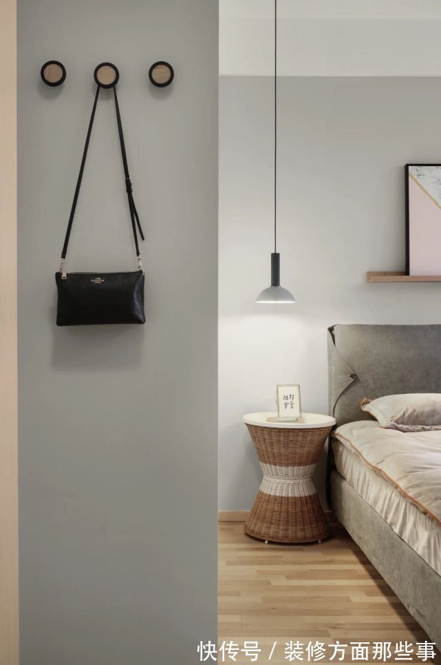 灰蓝色|85平简约二居室,没有别的特点就是温馨随适