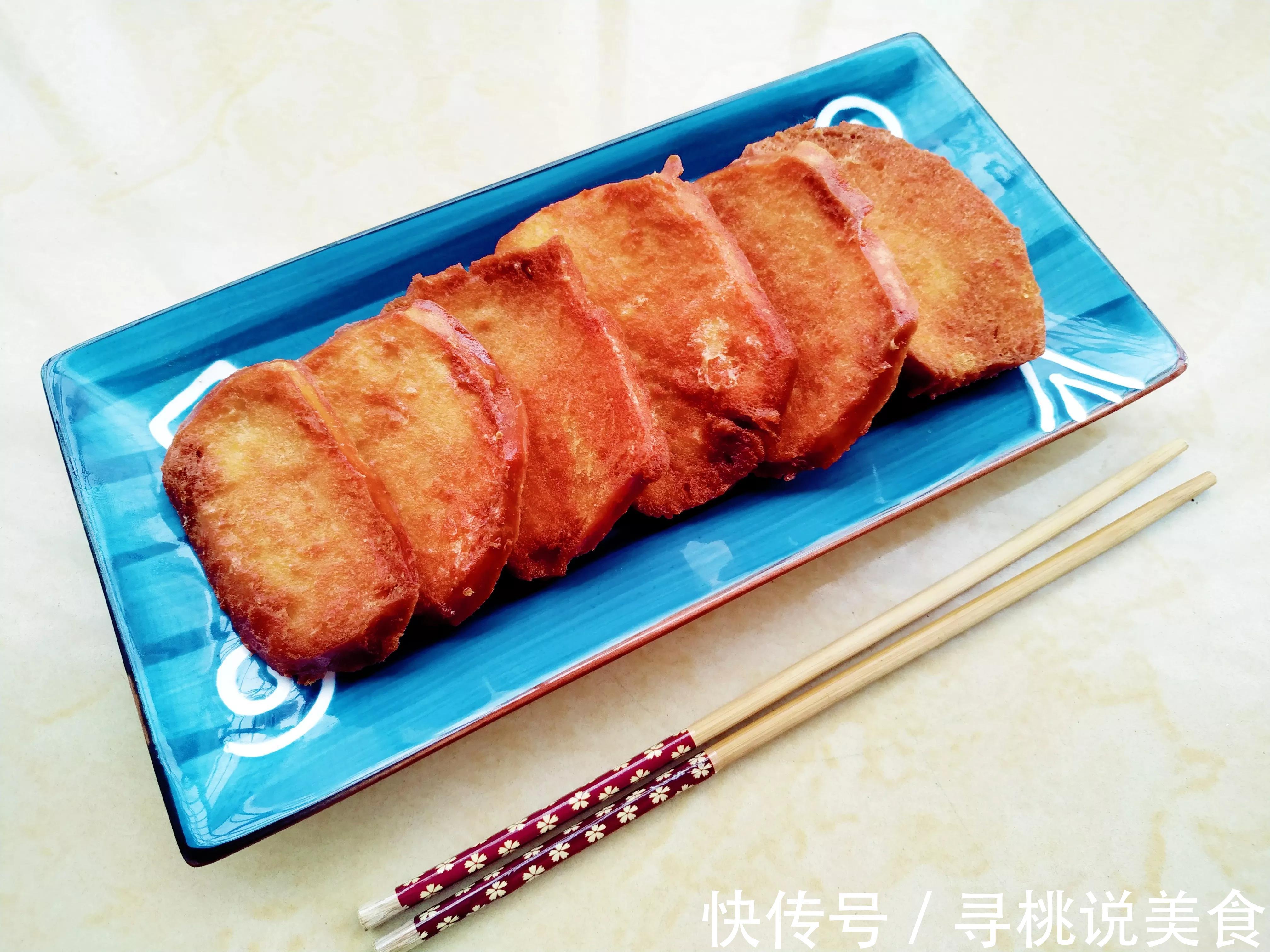 炸馒头片，除了鸡蛋外再加2种料，馒头片酥脆不油腻，久放不回软