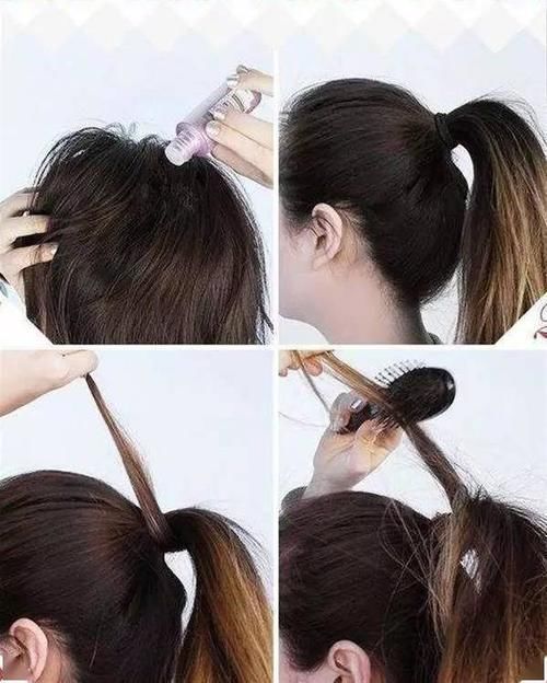 马尾的20种扎法，比披头散发好看多了！